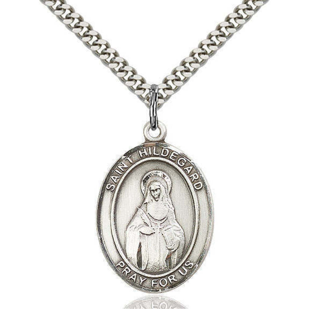 Saint Hildegard Von Bingen Sterling Silver Medal